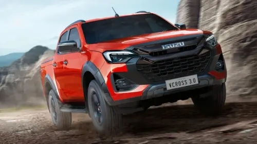 2024 Isuzu V-Cross फेसलिफ्ट टीज़र से बड़े डिज़ाइन में बदलाव का पता चलता है; नए रंग विकल्प अपेक्षित हैं; विवरण 