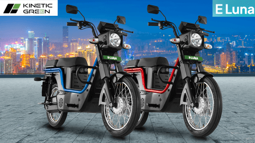 Kinetic E-Luna Launched at Introductory Price of Rs 69,990 | To Be Available in 2 Variants and 5 Colour Options news