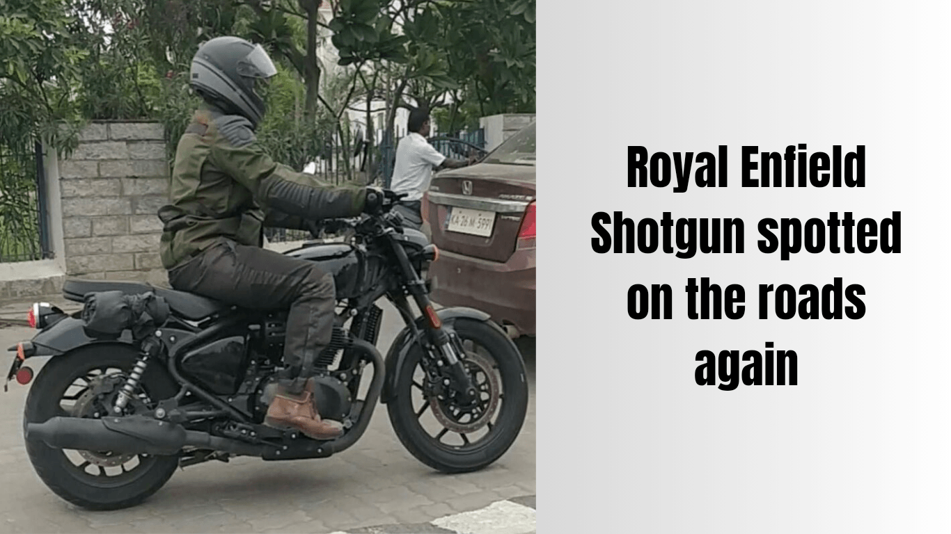 Royal Enfield की बहुप्रतीक्षित Shotgun 650cc टेस्टिंग फेज के दौरान कैमरे में कैद हुई