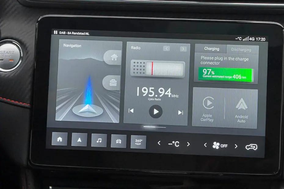MG ZS EV Infotainment System