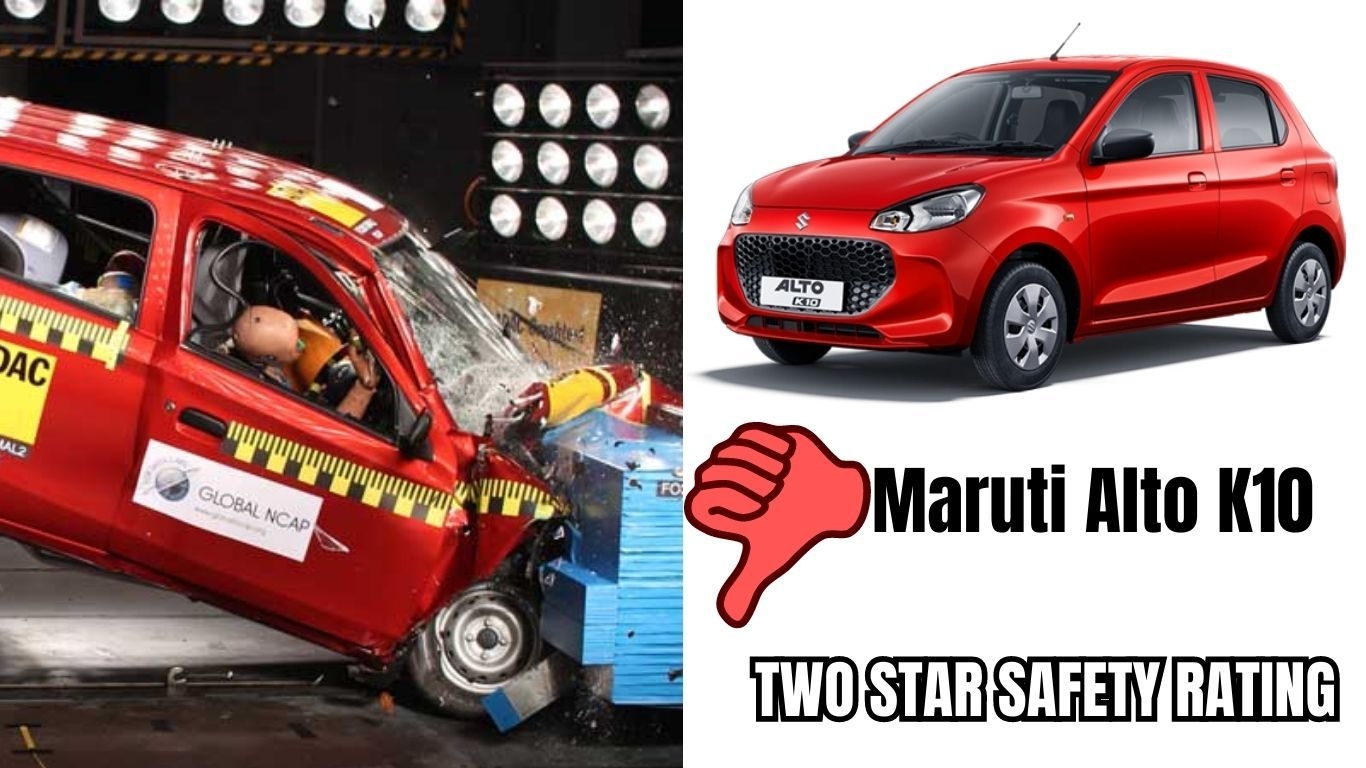 Maruti Alto K10: ग्लोबल NCAP क्रैश टेस्ट में सिर्फ दो स्टार - क्या यह आपके लिए पर्याप्त सुरक्षित है?