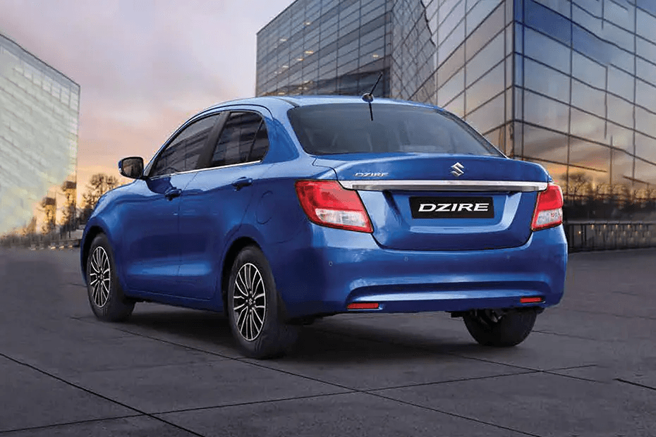 Maruti Dzire rear left view