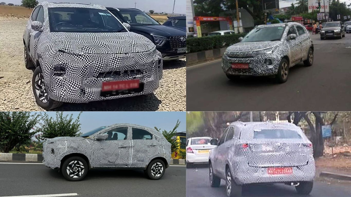   Tata Nexon फेसलिफ्ट के इंटीरियर्स हुए नज़र, टू-स्पोक स्टीयरिंग और पर्पल इंटीरियर्स की हुई पुष्टि