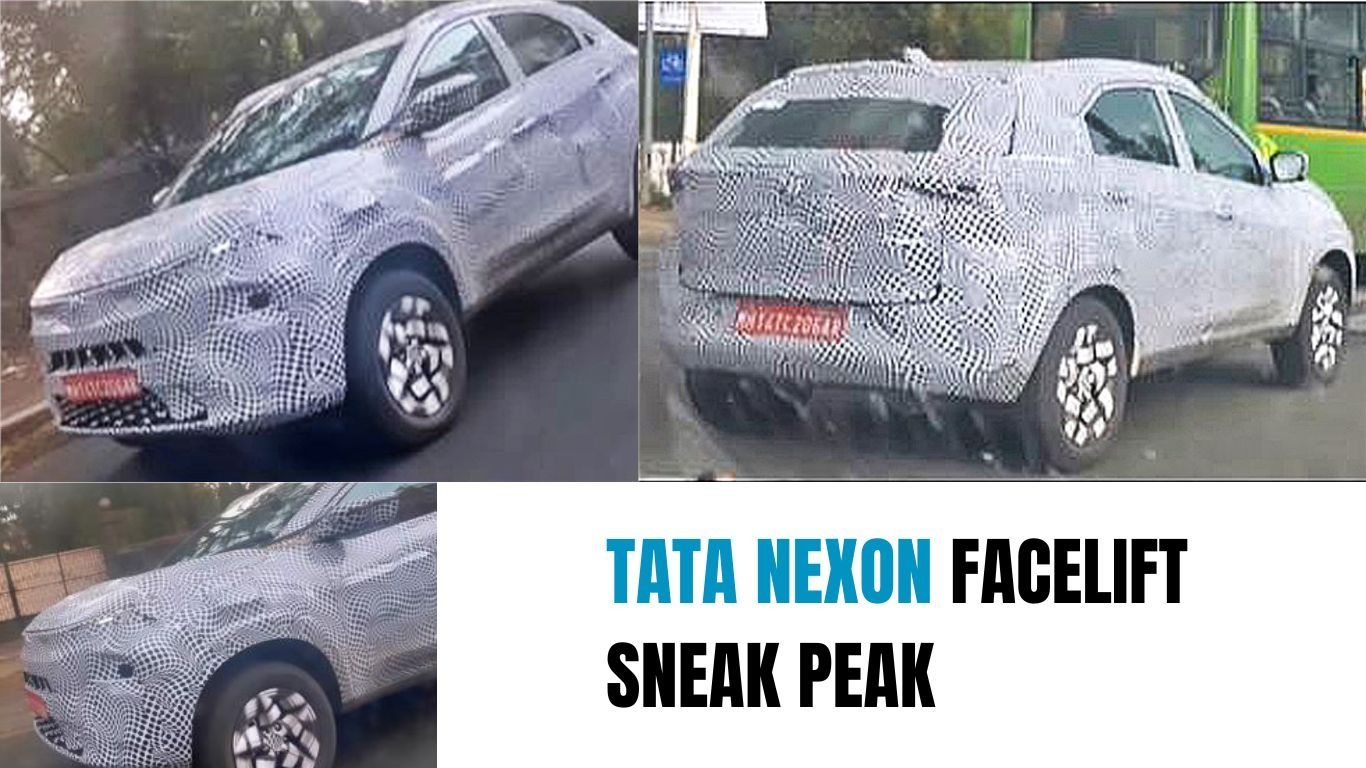 Tata Nexon फेसलिफ्ट को भारतीय सड़कों पर देखा गया, कर्व कॉन्सेप्ट से प्रभावित है