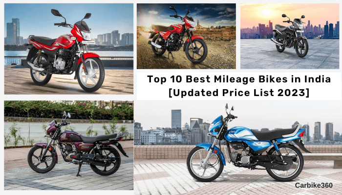 Top 10 Best Mileage Bikes in India [Updated Price List 2023]