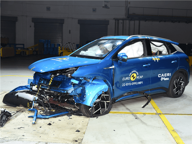BYD Atto 3 स्कोर 5-स्टार यूरो NCAP रेटिंग