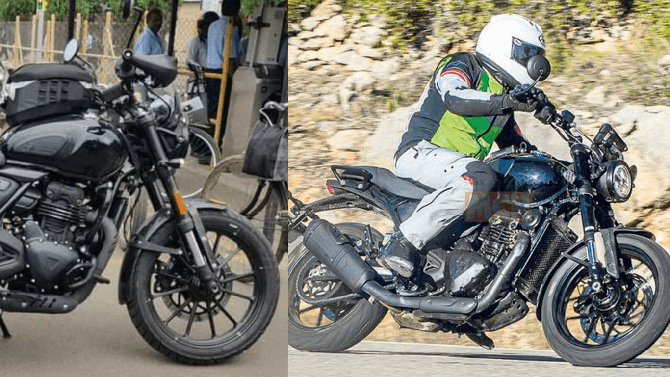 Bajaj-Triumph Scram 400 Spotted Without Camouflage: Unveiling Key Details