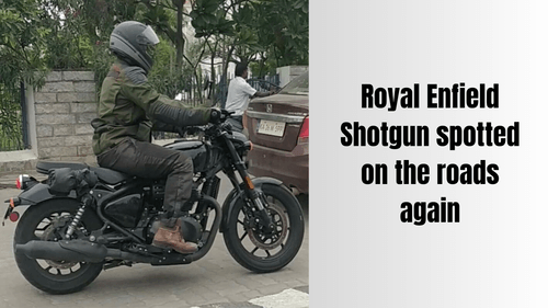 Royal Enfield की बहुप्रतीक्षित Shotgun 650cc टेस्टिंग फेज के दौरान कैमरे में कैद हुई