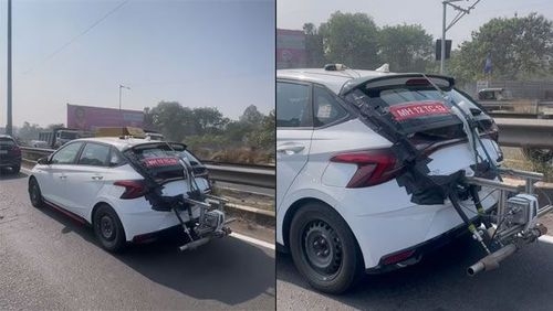 2023 Hyundai i20 N लाइन को ARAI एमिशन टेस्टिंग गियर के साथ स्पॉट किया गया है