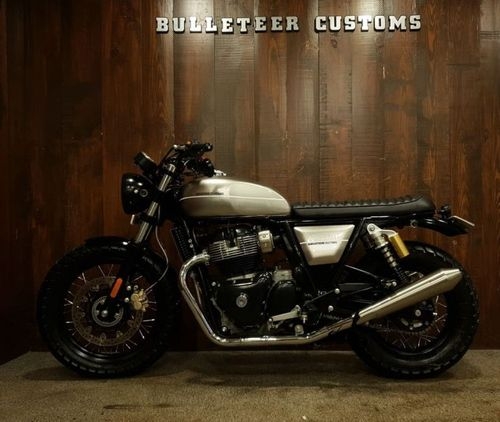 Bulleteer Customs beautifully modifies a "Royal Enfield Interceptor" 650 into a scrambler