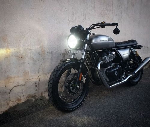 Bulleteer Customs beautifully modifies a "Royal Enfield Interceptor" 650 into a scrambler