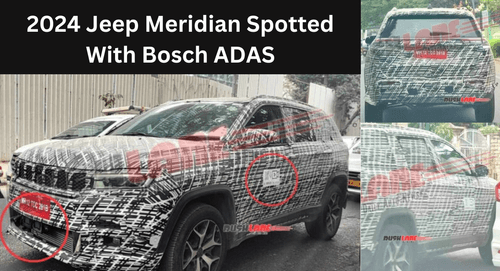 2024 Jeep Meridian को भारत में पहली बार देखा गया, Bosch ADAS हुआ लॉन्च