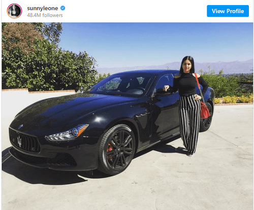 Sunny Leone's Top 4 Luxuries Cars collection 