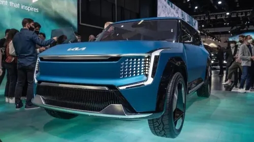 Kia EV9 Concept teased ahead of display at the 2023 Auto Expo
