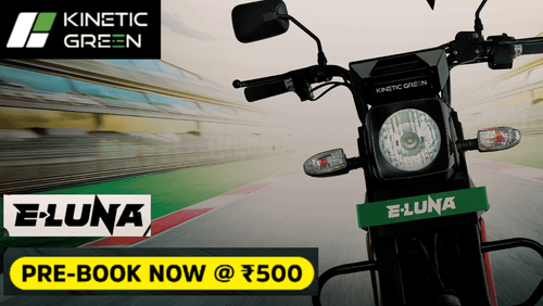 Kinetic Green E-Luna to Enter E2W Market in February 2024, Booking started at Rs 500 news
