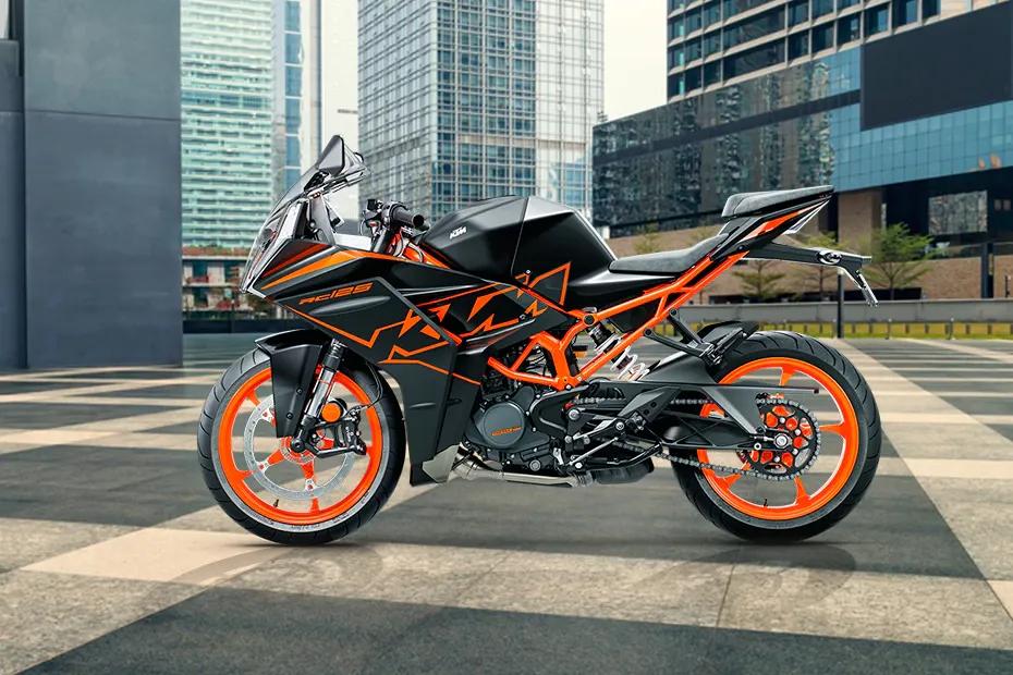 Ktm rc 125 left side view