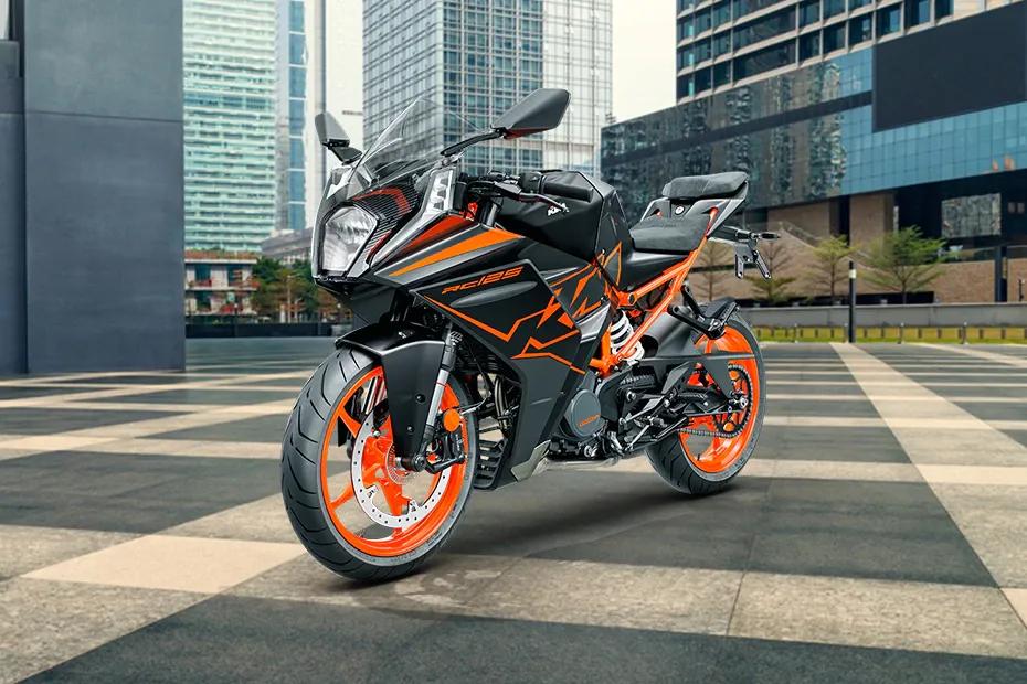 Ktm rc 125 left front view