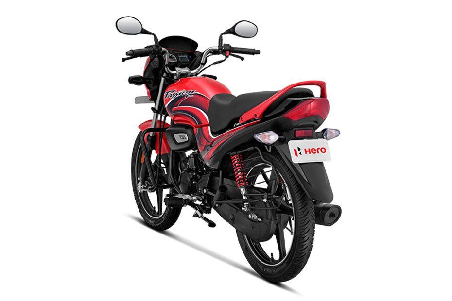 Hero passion plus Rear left side view