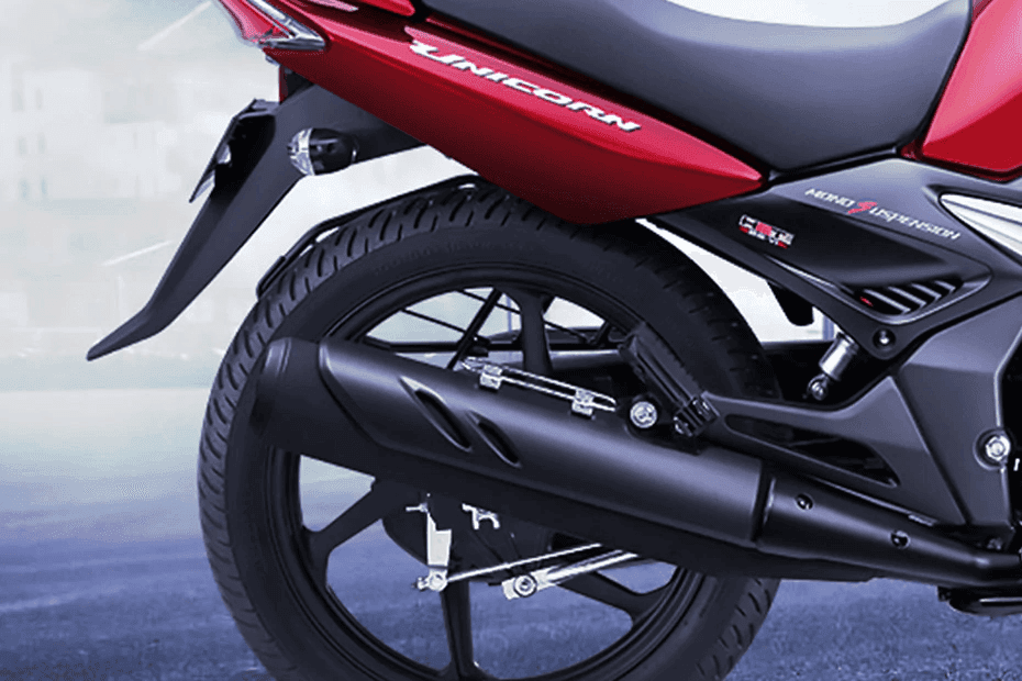 Honda unicorn rear tyre view