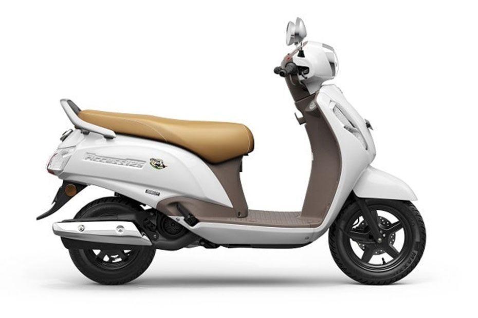 Suzuki Access 125 - Pearl White Mirage