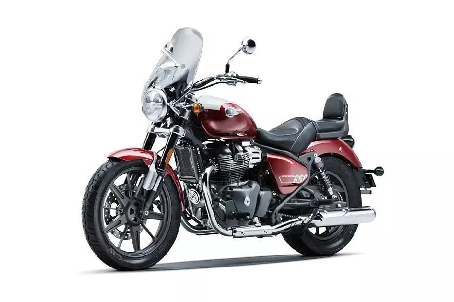 Royal enfield super meteor 650 left side front view