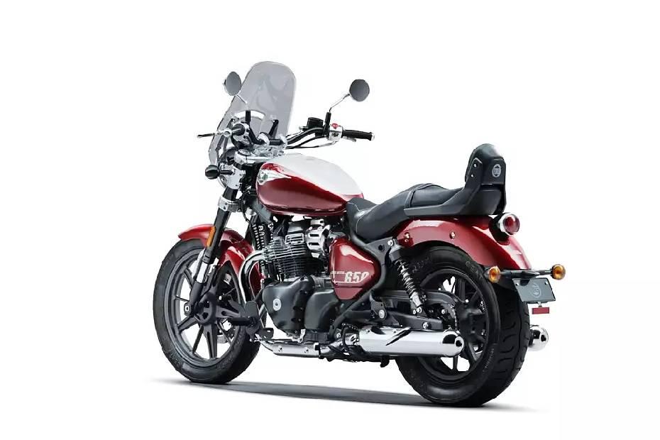 Royal enfield super meteor 650 left side rear view