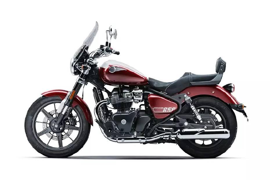 Royal enfield super meteor 650 left side view