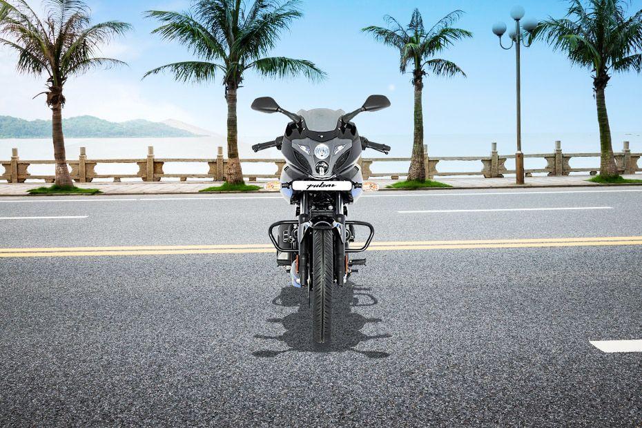 Pulsar 220 f front headlight view