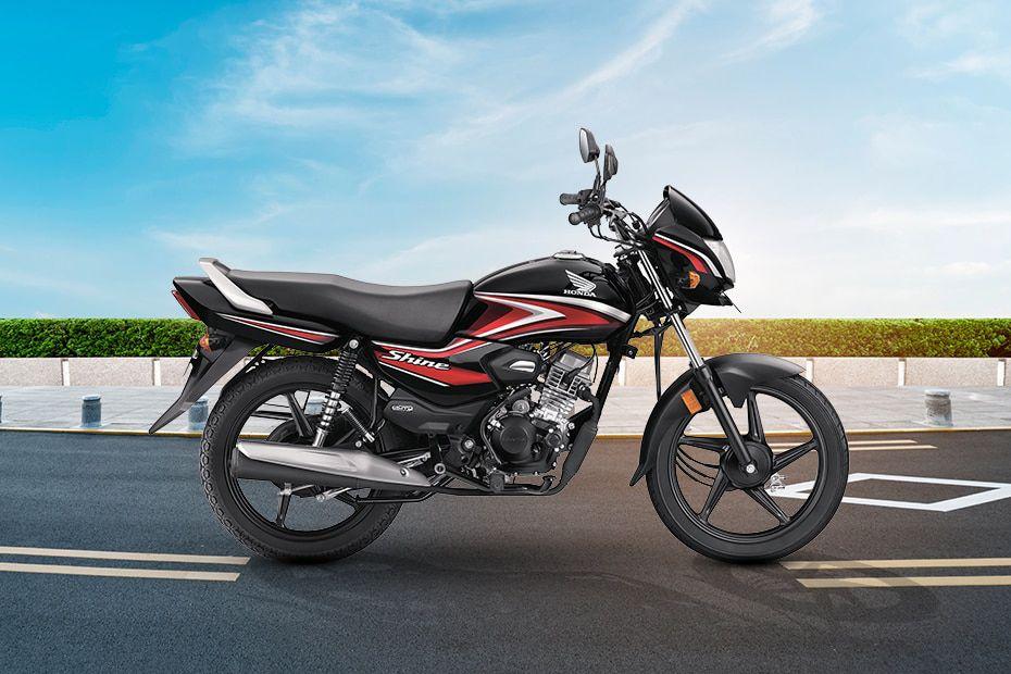 Honda shine 100 right side view