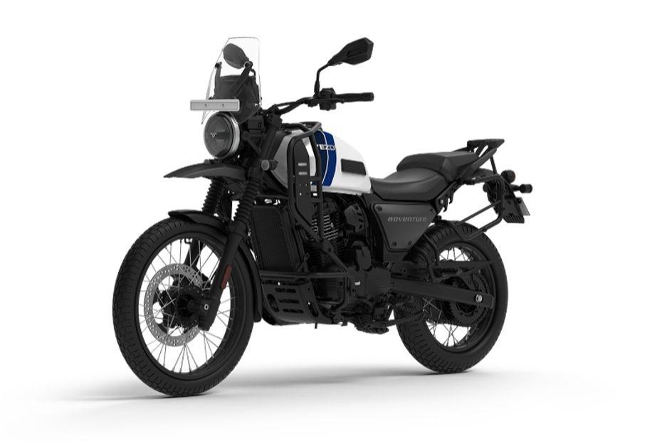 Yezdi Adventure Gloss whiteout Left side view