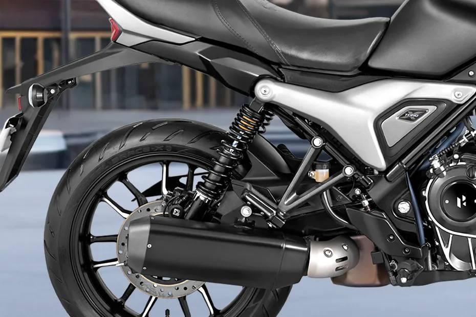 Hero mavrick 440 rear tyre view