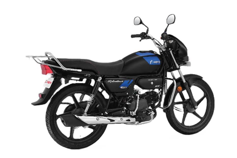 Hero splendor plus xtec right rear side view