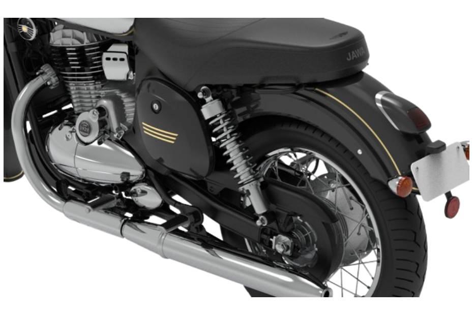Jawa 350 left rear three quarter