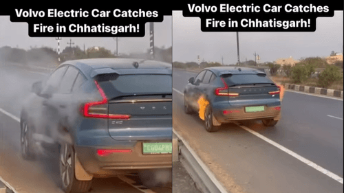 Survivor's Story: Volvo C40 Recharge Electric Owner Escapes safely from Fire