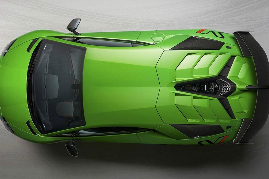 lamborghini aventador top iew