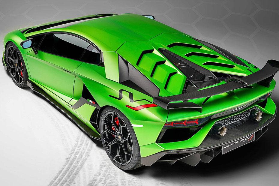 lamborghini aventador rear left view