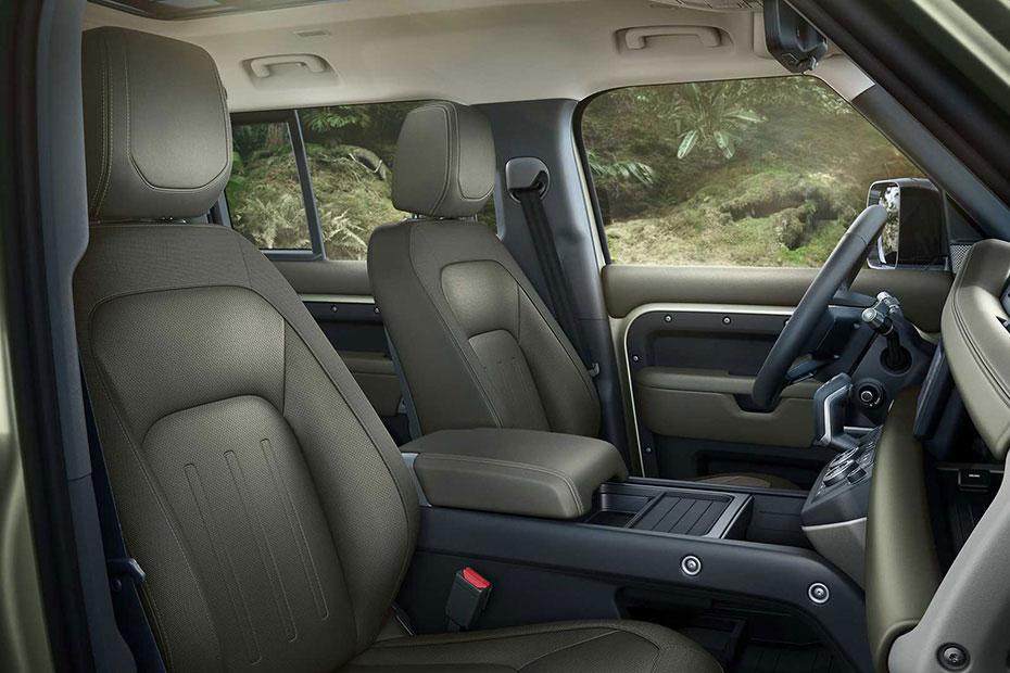 Land-Rover Defender Side View of Front Seats