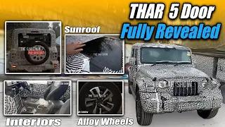 New THAR 5 Door - Revealed Fully ? Biggest launch of 2024 ? Alloy Wheels | Sun Roof | Info system