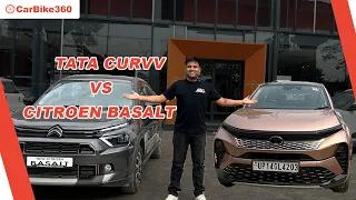 Tata Curvv vs Citroen Basalt : All You Need to Know About These Coupe SUVs Compared !