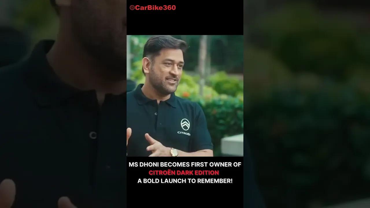 #msdhoni  Drives Home the First Citroën Dark Edition – Style Meets Legacy !